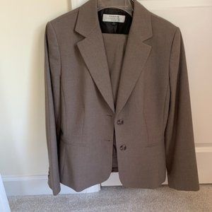 Tahari light brown/tan pantsuit